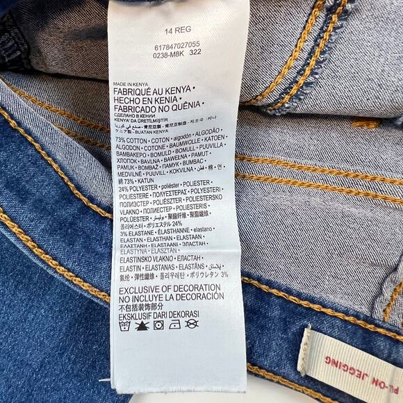 Girls Levi's® Pull-On Jeggings Medium Wash Size 14 - Picture 13 of 14